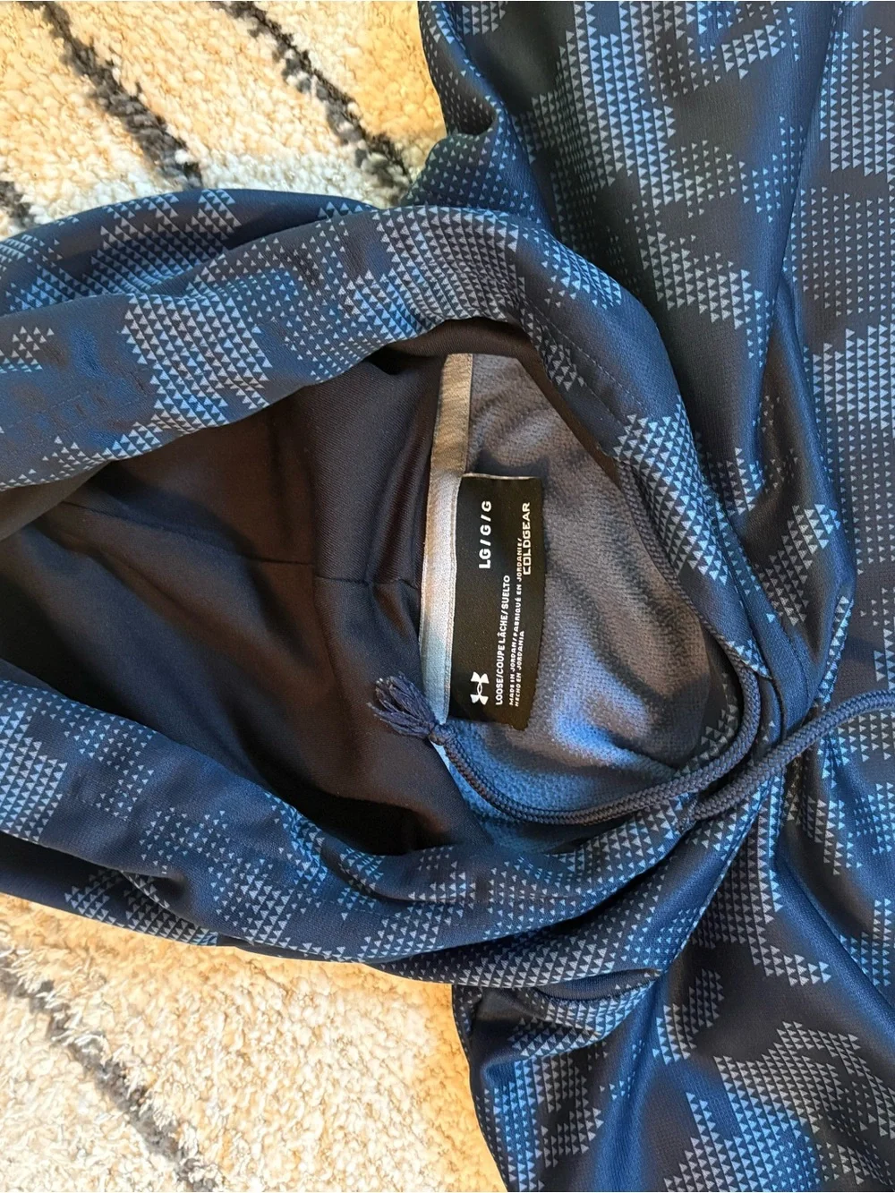 Under Armour Navy & Dark Blue Pixel Camo Hoodie